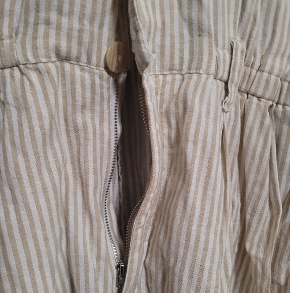 Vintage Esprit Collection Striped Linen Blend Romper – Size L - Picture 3 of 5